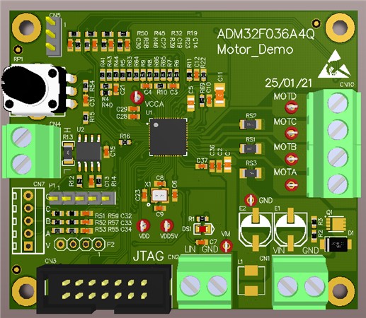 ADM32F036A4Q電機(jī)驅(qū)動(dòng)DEMO板